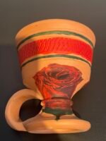 ⁦مبخرة من الفخار برسم يدوي⁩ - الصورة ⁦2⁩