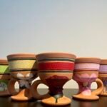 مبخرة من الفخار برسم يدوي